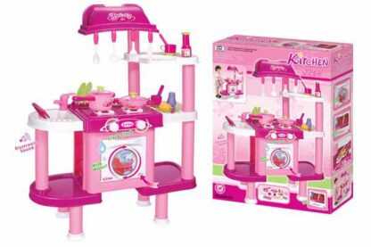 Detská kuchynka G21 s príslušenstvom ružová II. z kategórie Darčeky a hračky | Hračky pre dievčatá | Kuchynky
