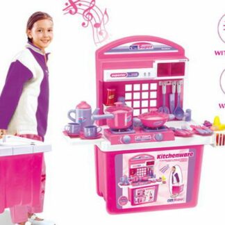 G21 24520 Detská kuchynka s príslušenstvom v kufri ružová z kategórie Darčeky a hračky | Hračky pre dievčatá | Kuchynky