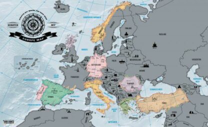 Stieracia mapa Európy z kategórie Darčeky a hračky | Designové doplnky kúpite na Kokiskashop.sk za 17.39 €.