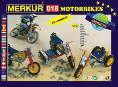 MERKUR Motocykle 018 Stavebnica 10 modelov 182ks v krabici 26x18x5cm z kategórie Darčeky a hračky | Detské hry | Stavebnice na hranie | Merkur kúpite na Kokiskashop.sk za 23.59 €.