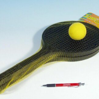 Soft tenis plast čierny+loptička v sieťke z kategórie Darčeky a hračky | Detské hry | Športové potreby | Pálky