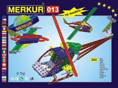MERKUR Vrtuľník 013 Stavebnica 10 modelov 222ks v krabici 26x18x5cm z kategórie Darčeky a hračky | Detské hry | Stavebnice na hranie | Merkur kúpite na Kokiskashop.sk za 23.59 €.
