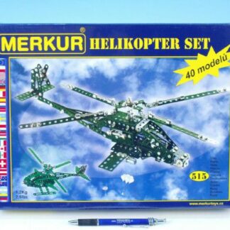 MERKUR Helikopter Set modelov v krabici 36x27x5