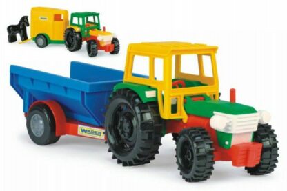 Wader Traktor s vlečkami plast 38cm asst 2 druhy z kategórie Darčeky a hračky | Detské hry | Farma a zvieratká | Poľnohospodárske a stavebné stroje kúpite na Kokiskashop.sk za 10.99 €.