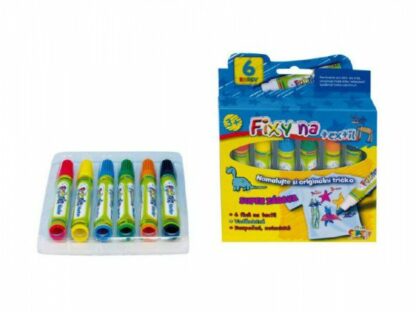 Fixy na textil vodě odolné 6ks v krabičce z kategórie Darčeky a hračky | Detské hry | Kreatívne hračky kúpite na Kokiskashop.sk za 4.49 €.