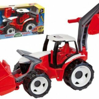 Traktor se lžící a bagrem plast červeno-bílý 65cm v krabici od 3 let z kategórie Darčeky a hračky | Detské hry | Farma a zvieratká | Poľnohospodárske a stavebné stroje kúpite na Kokiskashop.sk za 39.89 €.