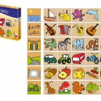 Čo kam patrí? drevených kameňov v krabičke 25x13cm z kategórie Darčeky a hračky | Detský nábytok a vybavenie | Motorické