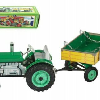 Kovap Zetor Traktor s prívesom zelený na kľúčik kov 28cm v krabičke z kategórie Darčeky a hračky | Detské hry | Farma a zvieratká | Poľnohospodárske a stavebné stroje kúpite na Kokiskashop.sk za 71.69 €.