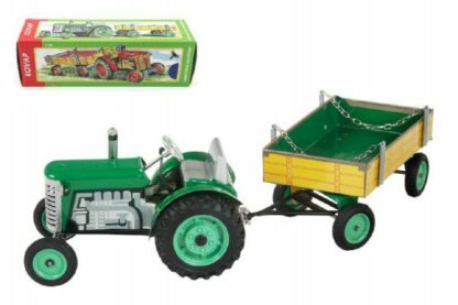Kovap Zetor Traktor s prívesom zelený na kľúčik kov 28cm v krabičke z kategórie Darčeky a hračky | Detské hry | Farma a zvieratká | Poľnohospodárske a stavebné stroje kúpite na Kokiskashop.sk za 71.69 €.