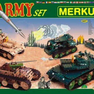 MERKUR Army Set Stavebnica 62 vrstvy v krabici 36x27x5