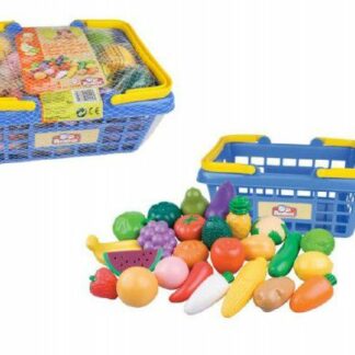 Teddies Nákupní košík ovoce/zelenina 25ks plast z kategórie Darčeky a hračky | Hračky pre dievčatá | Kuchynky