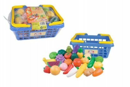 Teddies Nákupní košík ovoce/zelenina 25ks plast z kategórie Darčeky a hračky | Hračky pre dievčatá | Kuchynky