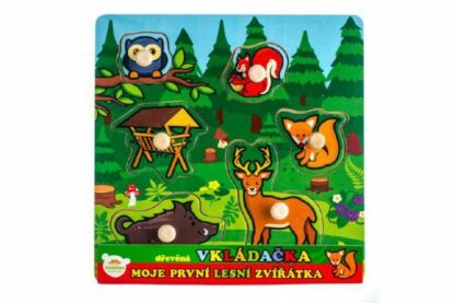Teddies vkládačka Moje první lesní zvířátka z kategórie Darčeky a hračky | Detský nábytok a vybavenie | Motorické