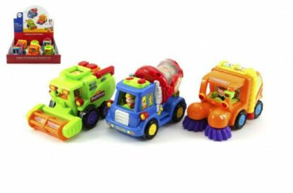 Auto nákladní plast 12cm asst 3 druhy 6ks v boxu 18m+ z kategórie Darčeky a hračky | Hračky pre najmenších | Autíčka