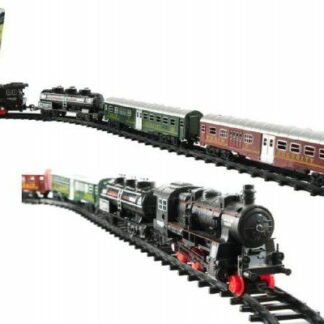 Teddies Vlak 3 vagóny s kolejemi 24ks plast na baterie se světlem se zvukem v krabici 59x39x6cm z kategórie Darčeky a hračky | Hračky pre chlapcov | Vlaky