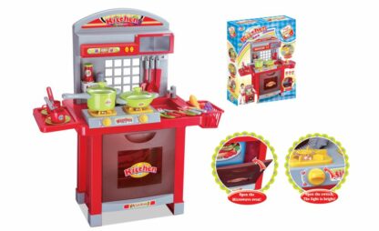 G21 Superior 52046 Detská kuchynka s príslušenstvom červená z kategórie Darčeky a hračky | Hračky pre dievčatá | Kuchynky